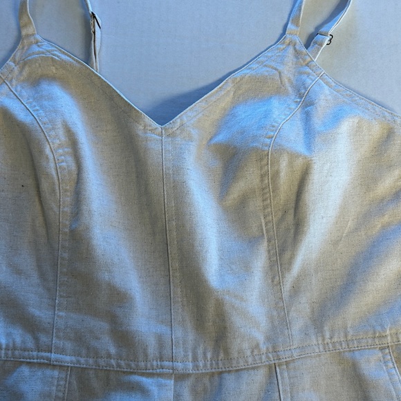 Universal Thread Womens Spaghetti Strap Wide Leg Ecru Jumpsuit. Sz M - Picture 5 of 14